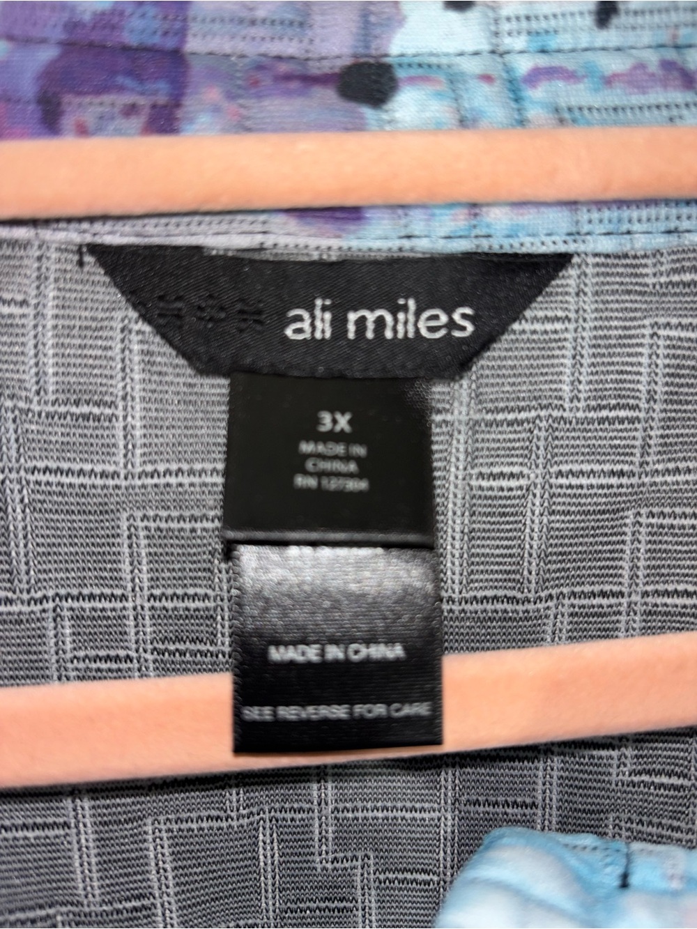 Ali Miles Multicolor Abstract Printed Tunic Jacket - Blue, Purple, Yellow - Picture 3 of 12